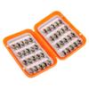 Fishing Trout Flies, 40pcs Lifelike Fly Fishing Trout Lures Hooks Fly Fishing Kit Box(Golden) view 3