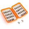 Fishing Trout Flies, 40pcs Lifelike Fly Fishing Trout Lures Hooks Fly Fishing Kit Box(Golden) view 4