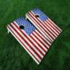 Distressed America 11 USA Flag Cornhole WRAP Set Vinyl Board Decal Baggo Bag Toss Boards * Made in The USA * view 1