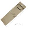 AventikINT Cotton Cloth Fishing Rod Sleeve Cover Pole Sock Glove Protector Bag Pouch with 5 Compartments (Khaki+Coffee+Green, 69cm/28inch) view 2
