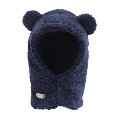 Baby Girls Winter Hat Boys Warm Scarf Hat Kids Thick Earflap Hood Cap with Ear 6M-7T (Navy,M)