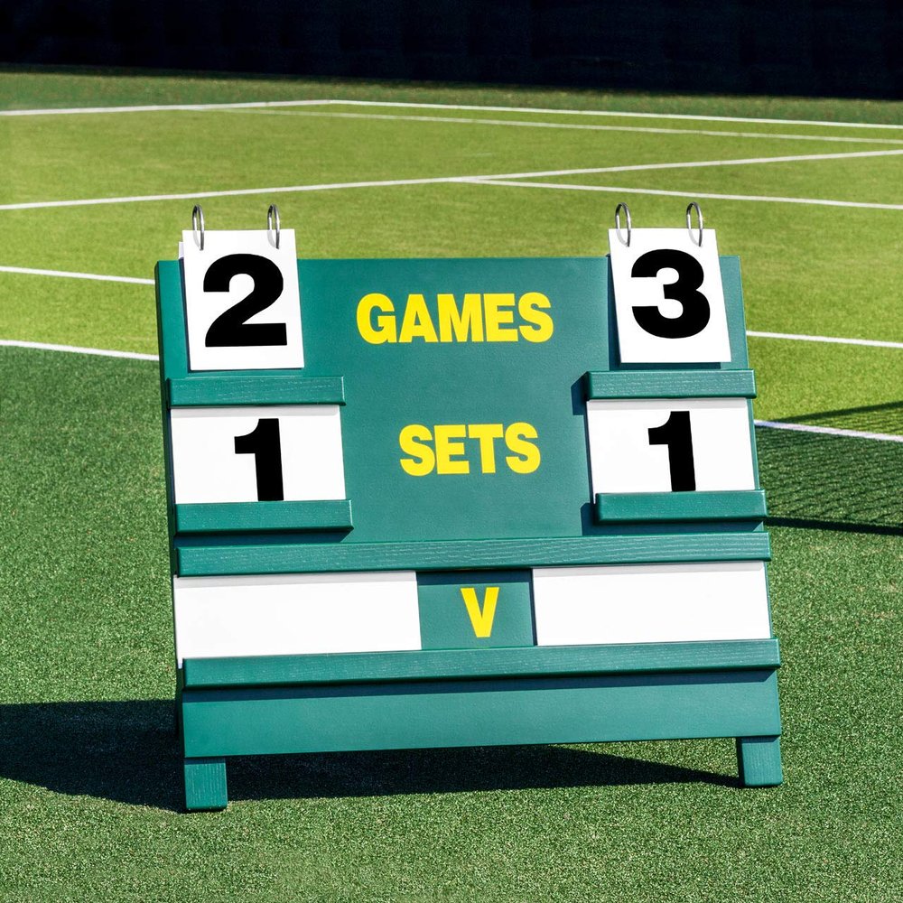 Vermont Wooden Tennis Scoreboard [Freestanding]  Professional Scorer for All Tennis Courts