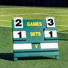 Vermont Wooden Tennis Scoreboard [Freestanding]  Professional Scorer for All Tennis Courts view 1