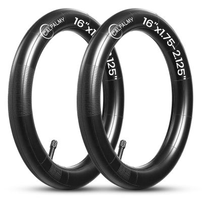 16'' x 1.75/1.95/2.15 Inner Tubes (2-Pack) | Compatible with Most 16 Kid Bikes Like RoyalBaby, Schwinn, Dynacraft Magna and Titan - Made from BPA/Latex Free Premium Quality Butyl Rubber