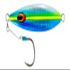 Nomad Design Back Slide Jig  Versatile Classic Teardrop Shape Shallow & Deep Water Fishing, BKK Assist Hooks The Gypsy 120g - 4oz - Fusiller view 1