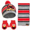Sesame Street Boys Toddler Winter Hat, Scarf & Mittens Set, Elmo Beanie For Ages 2-4 view 1