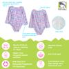 Flap Happy Girls' Rash Guard Swimsuit, Mermaid Lagoon, 24M view 3