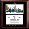 Campus Images NCAA Ferris State Bulldogs Unisex Silver Medallion Frame Ferris State University 11w x 8.5h Silver Embossed Diploma Frame Lithograph, Brown, One Size view 1