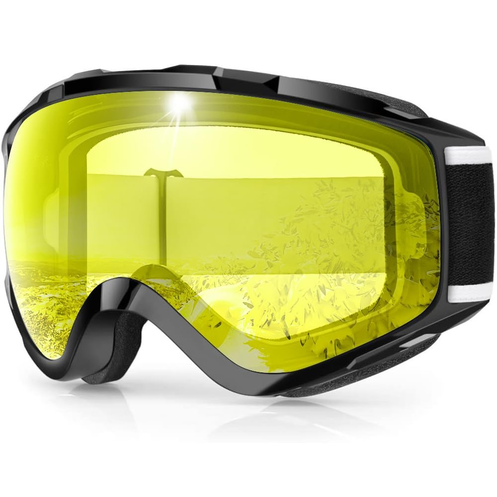findway Ski Goggles OTG - Over Glasses Snow/Snowboard Goggles for Men, Women & Youth - 100% UV Protection