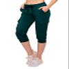 ALWAYS Womens Cargo Capri Jogger Sweatpants with Pockets  Super Soft Stretch Lounge Pants, Casual Joggers for Women, Daily Wear & Travel, Dark Teal XL view 1