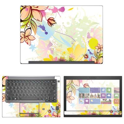 Decalrus - Protective Decal Floral Skin Sticker for Dell Latitude 7290 (12" Screen) case Cover wrap DElatitude12_7290-128