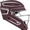 Rawlings | VELO 2.0 Catcher's Helmet | Baseball | Junior (6 1/2" - 7") | Maroon/White view 4