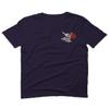 0184. dope Streetwear Graphic Good Vibe Red Rose Flowers Bones Hand Shaka for Men T Shirt (Navy Blue, 2X-Large) view 2