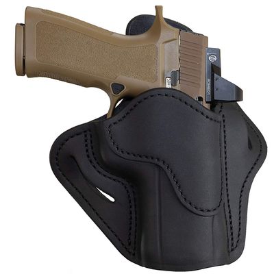 1791 GUNLEATHER P320 Optic Ready Holster - OWB CCW Leather Gun Holster for Belts - Right Handed - SP2022, P227, H&K VP40, P30L
