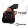 1791 GUNLEATHER J-Frame Revolver Paddle Holster - OWB CCW Leather Gun Holster for Belts - Right Handed - Fits All J-Frame Revolvers Including S&W and Ruger LCR not Taurus view 2