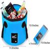 BANCHELLE Collapsible Bucket Water Container Portable Folding Camp Wash Basin for Outdoor Traveling Hiking Fishing Car Washing Gardening Camping (Blue, 20L) view 2