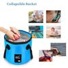 BANCHELLE Collapsible Bucket Water Container Portable Folding Camp Wash Basin for Outdoor Traveling Hiking Fishing Car Washing Gardening Camping (Blue, 20L) view 3