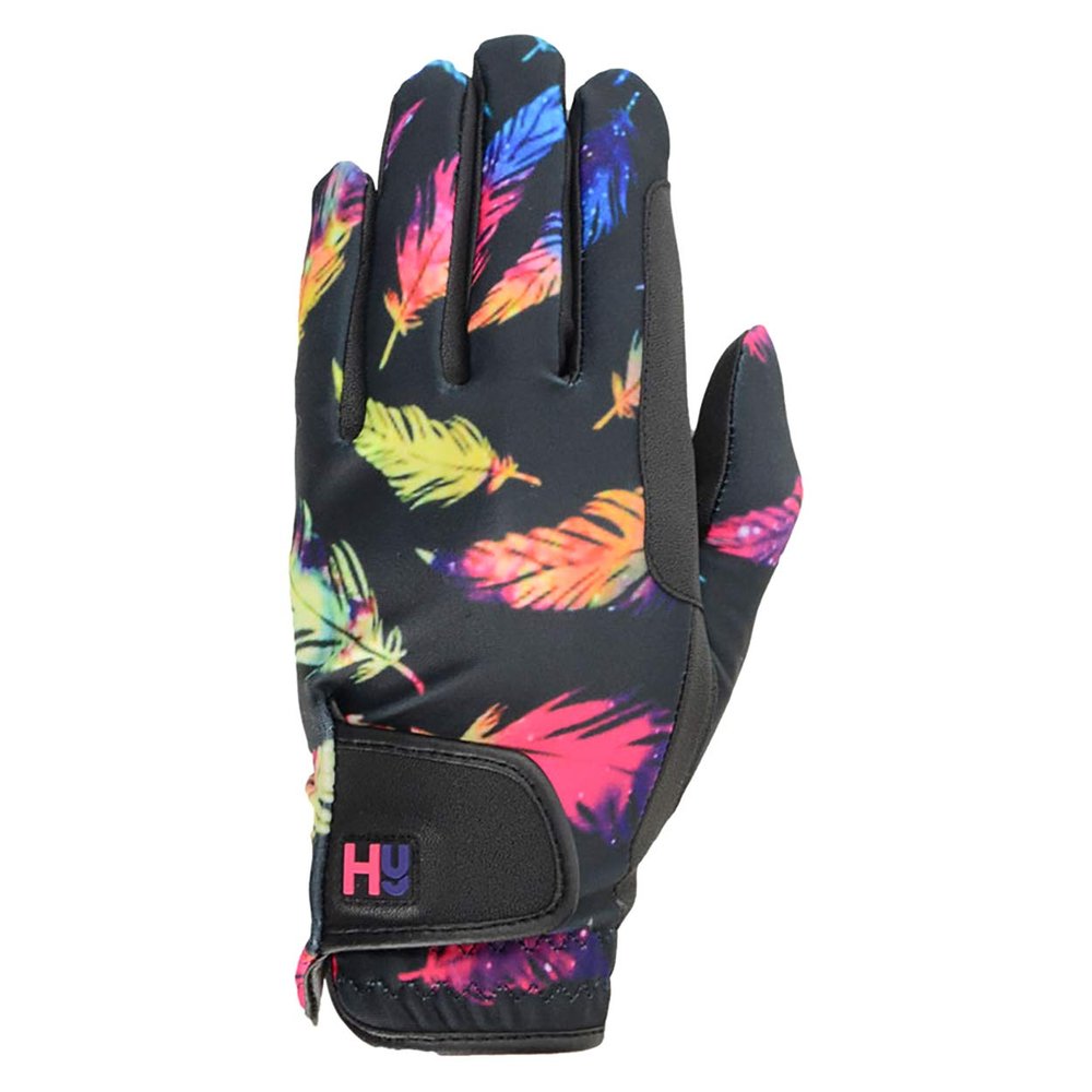 Hy5 Unisex Lightweight Printed Riding Gloves (XL) (Black/Hot Pink/Purple)