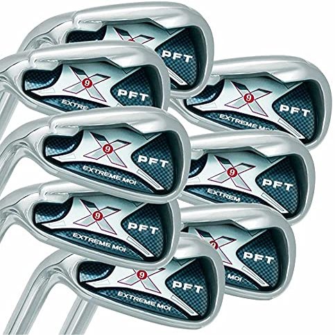 Left Handed PFT X9 Extreme MOI Iron Set Petite Women's Complete 8-Piece Iron Set (4-SW) Lady Flex L Flex Club (Petite - 5' to 5'3")