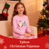 Tphon Girls Christmas Pajamas Toddler Boy Kids Holiday Pajamas Set Santa PJS Winter Sleepwear Children Clothes(Pink,2T) view 4