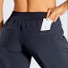 CRZ YOGA Women's Lightweight Workout Joggers 27.5" - Travel Casual Outdoor Running Athletic Track Hiking Pants with Pockets Navy Small view 3
