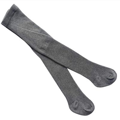 Ding-dong Baby Kid Girl Cotton Tights(Style 8, Dark Grey,2-4T)