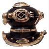 Antique US Navy Mark Solid Brass and Steel Diving Divers Helmet Mini Scuba view 1