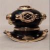 Antique US Navy Mark Solid Brass and Steel Diving Divers Helmet Mini Scuba view 2