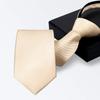Alizeal Boys Solid Color Pre-tied 2.4'' Zipper Skinny Neckties for Kids, Champagne view 2