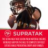 Franklin Sports Supratak Football Receiver Gloves - Black/Chrome - Adult X-Large view 3