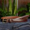Bullhide Belts Mens Leather Belt for Casual Dress, 1.25" Wide, Brown, 46 Inches view 2