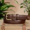 Bullhide Belts Mens Leather Belt for Casual Dress, 1.25" Wide, Brown, 46 Inches view 3