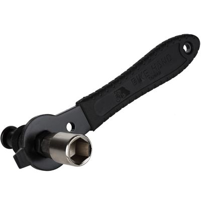 BikeHand Bike Crank Extractor Puller Remover for Square Taper Taper and Splined ISIS Drive, Octalink Crankset - Easy Bicycle Crank Arm Removal Tool
