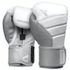 Hayabusa T3 Boxing Gloves for Men and Women Wrist and Knuckle Protection, Dual-X Hook and Loop Closure, Splinted Wrist Support, 5 Layer Foam Knuckle Padding - White/Grey, 16 oz view 1