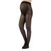 CALZITALY Maternity Pantyhose - Italian Cotton Pregnancy Knitted Black Tights for Women - Flat Seams & Cotton Gusset - Made in Italy S,M,L,XL view 1
