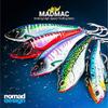 Nomad Design Madmacs High-Speed Trolling Lure Offshore Sinking Minnow with BKK Hooks, Heavy-Duty Split Rings & Autotune System for Tuna, Wahoo & GT- 240mm | 10" | 14oz, Black Pink Mackerel view 2
