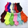 BaiX Boys and Girls Warm Winter Knitted Writing Gloves, 5-12 Years Old (Orange) view 3