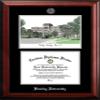 Campus Images NCAA Bradley Braves Unisex Silver Medallion Frame Bradley University 11w x 8.5h Silver Embossed Diploma Frame Lithograph, Brown, One Size view 1