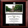 Campus Images NCAA Clemson Tigers Unisex Silver Medallion Frame Clemson University 11w x 8.5h Silver Embossed Diploma Frame Lithograph, Brown, One Size view 1