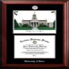 Campus Images NCAA Iowa Hawkeyes Unisex Silver Medallion Frame University of Iowa 11w x 8.5h Silver Embossed Diploma Frame Lithograph, Brown, One Size view 1