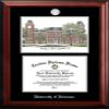 Campus Images NCAA Arkansas Razorbacks Unisex Silver Medallion Frame University of Arkansas 11w x 8.5h Silver Embossed Diploma Frame Lithograph, Brown, One Size, Multi (AR999LSED-1185) view 1