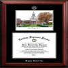 Campus Images NCAA Baylor Bears Unisex Silver Medallion Frame Baylor University 14w x 11h Silver Embossed Diploma Frame Lithograph, Brown, One Size view 1