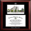 Campus Images NCAA Boston University Terriers Unisex Silver Medallion Frame Boston University 14w x 11h Silver Embossed Diploma Frame Lithograph, Brown, One Size view 1