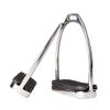 UNISTRENGH Western Stirrup Equestrian Saddles Accessories Stainless Steel Stirrup (Silver, D Type) view 2