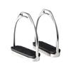UNISTRENGH Western Stirrup Equestrian Saddles Accessories Stainless Steel Stirrup (Silver, D Type) view 3