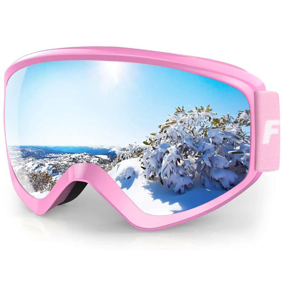 findway Kids Ski Goggles, Kids Snow Snowboard Goggles for Boys Girls Youth OTG