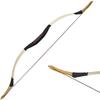 AMEYXGS Archery Traditional Recurve Bow 25-55lbs Handmade Wooden Longbow Mongolian Hunting Target Bow for Outdoor Hunting Practice Shooting (type1, 30lbs) view 1