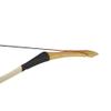 AMEYXGS Archery Traditional Recurve Bow 25-55lbs Handmade Wooden Longbow Mongolian Hunting Target Bow for Outdoor Hunting Practice Shooting (type1, 30lbs) view 4