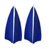AMEYXGS 50Pcs Arrow Feathers 3" 4" 5" Turkey Feather Fletching Vanes Rignt Wing Shield/Droplet Shape Fletches for DIY Arrow (Blue,3inch,Shield Shape)