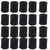 10 Pairs Sports Wristbands, Wrist Sweatbands for Men & Women, Stretchy & Sweat Absorbing Cotton Terry,Perfect for Basketball, Football, Tennis, Soccer, Running & Working Out Black view 1